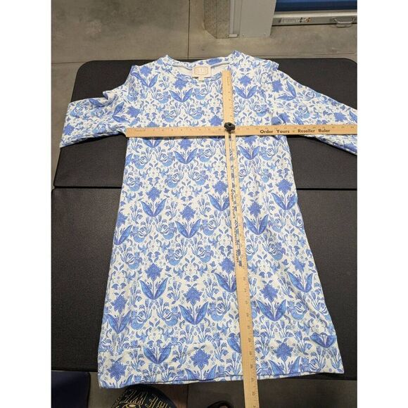 Sail to Sable Batik Print Long Sleeve Crew Neck Dress Women's Medium - Picture 5 of 6